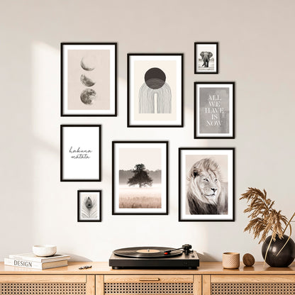 Poster Set Beige Wilderness I mehrteilige Bilderwand I Wandbilder Natur