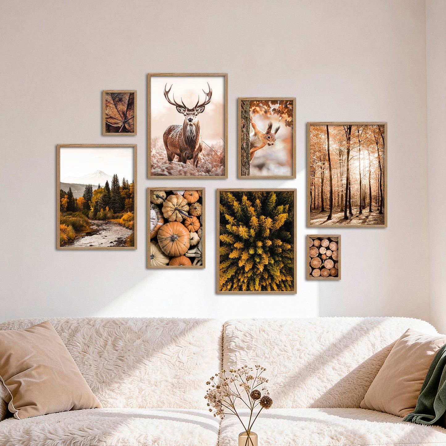 Poster Set Autumn Forest I mehrteilige Bilderwand I Wandbilder Herbst