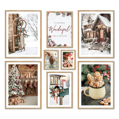 Poster Set - CHRISTMAS TIME I Christmas Decoration Wall Pictures