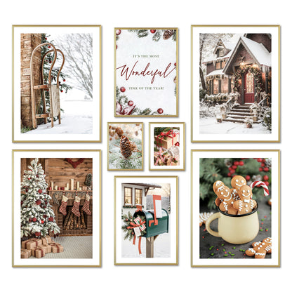 Poster Set - CHRISTMAS TIME I Christmas Decoration Wall Pictures