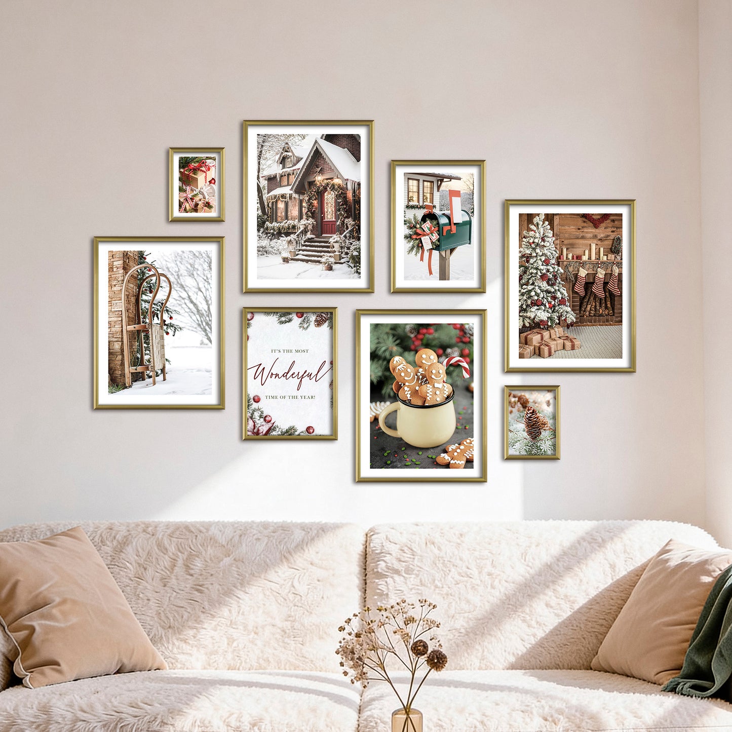 Poster Set - CHRISTMAS TIME I Christmas Decoration Wall Pictures