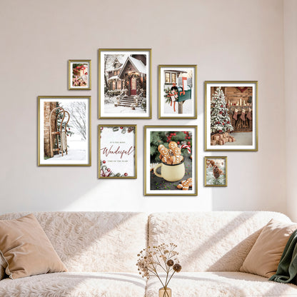 Poster Set - CHRISTMAS TIME I Christmas Decoration Wall Pictures