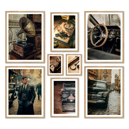 Poster Set - VINTAGE LONDON I Wall Pictures Mafia 20s 30s Gangster