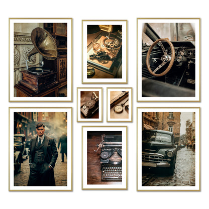 Poster Set - VINTAGE LONDON I Wall Pictures Mafia 20s 30s Gangster