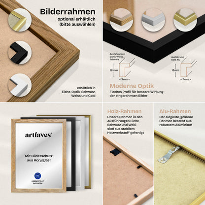 Poster Set In den Bergen I mehrteilige Bilderwand I Wandbilder Berge