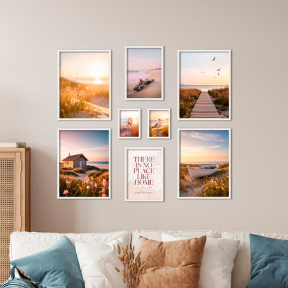 Poster Set Vintage Sea Summer I mehrteilige Bilderwand I Wandbilder Sommer