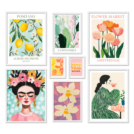 Poster Set Abstract Art Galerie Bilderwand Wandbilder Abstrakte-Kunst ARTFAVES