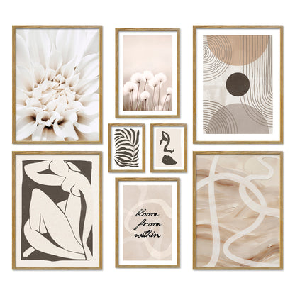 Poster Set Abstract Black Art I mehrteilige Bilderwand I Wandbilder Abstrakt