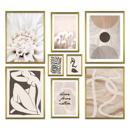 Poster Set Abstract Black Art I mehrteilige Bilderwand I Wandbilder Abstrakt