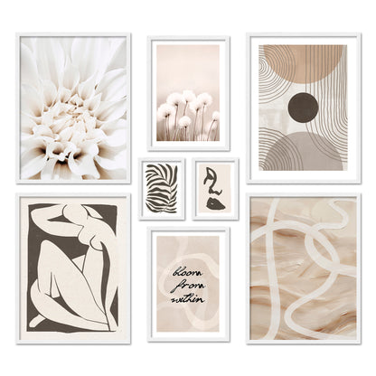 Poster Set Abstract Black Art I mehrteilige Bilderwand I Wandbilder Abstrakt