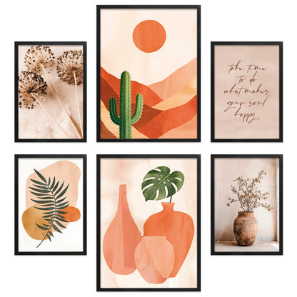 Poster Set Abstract Boho I mehrteilige Bilderwand I Wandbilder Boho