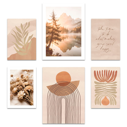 Poster Set Abstract Boho I mehrteilige Bilderwand I Wandbilder Boho