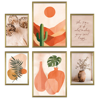 Poster Set Abstract Boho I mehrteilige Bilderwand I Wandbilder Boho