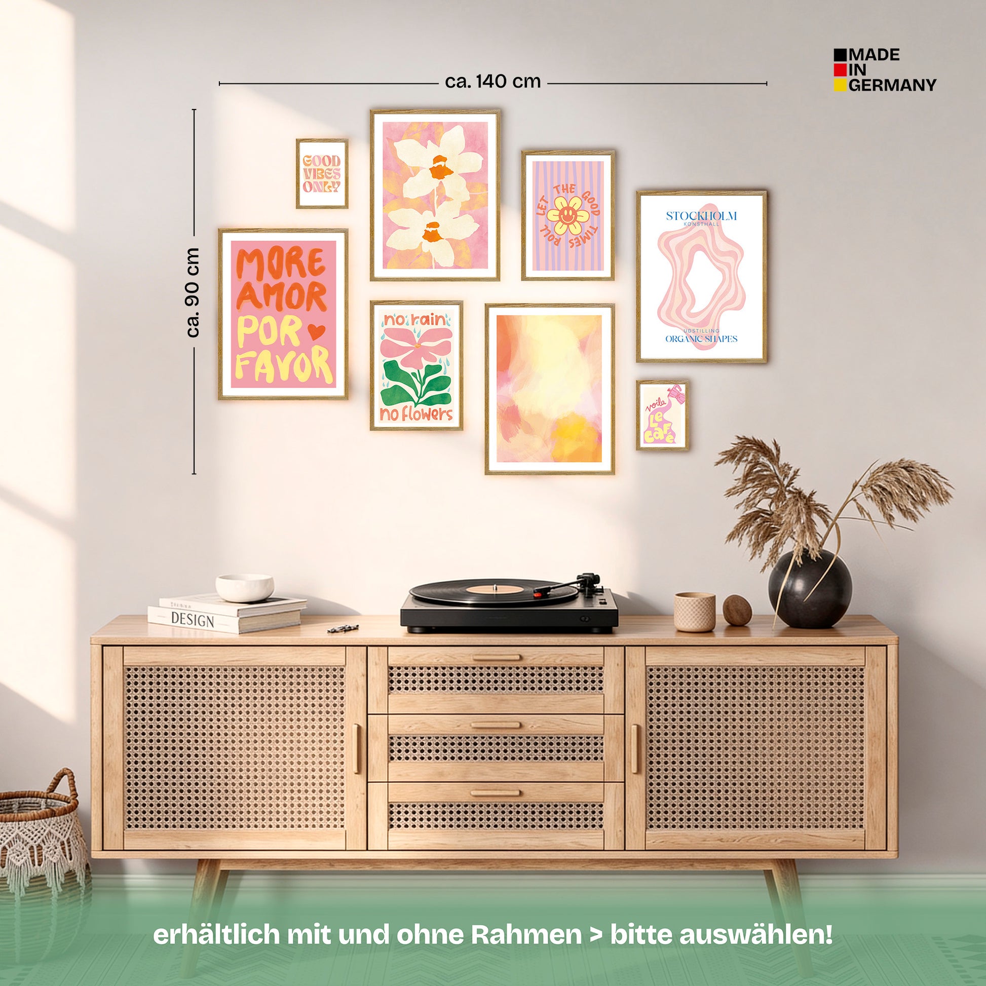 Poster Set Abstract Dopamine Decor Bilderwand Wandbilder Abstrakte-Kunst ARTFAVES