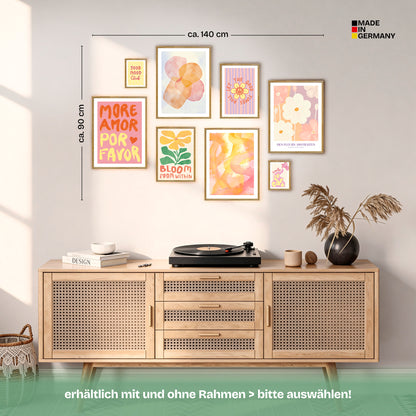 Poster Set Abstract Dopamine Decor Bilderwand Wandbilder Abstrakte-Kunst ARTFAVES