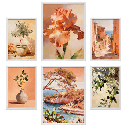 Poster Set Abstract Spain I mehrteilige Bilderwand I Wandbilder Spanien