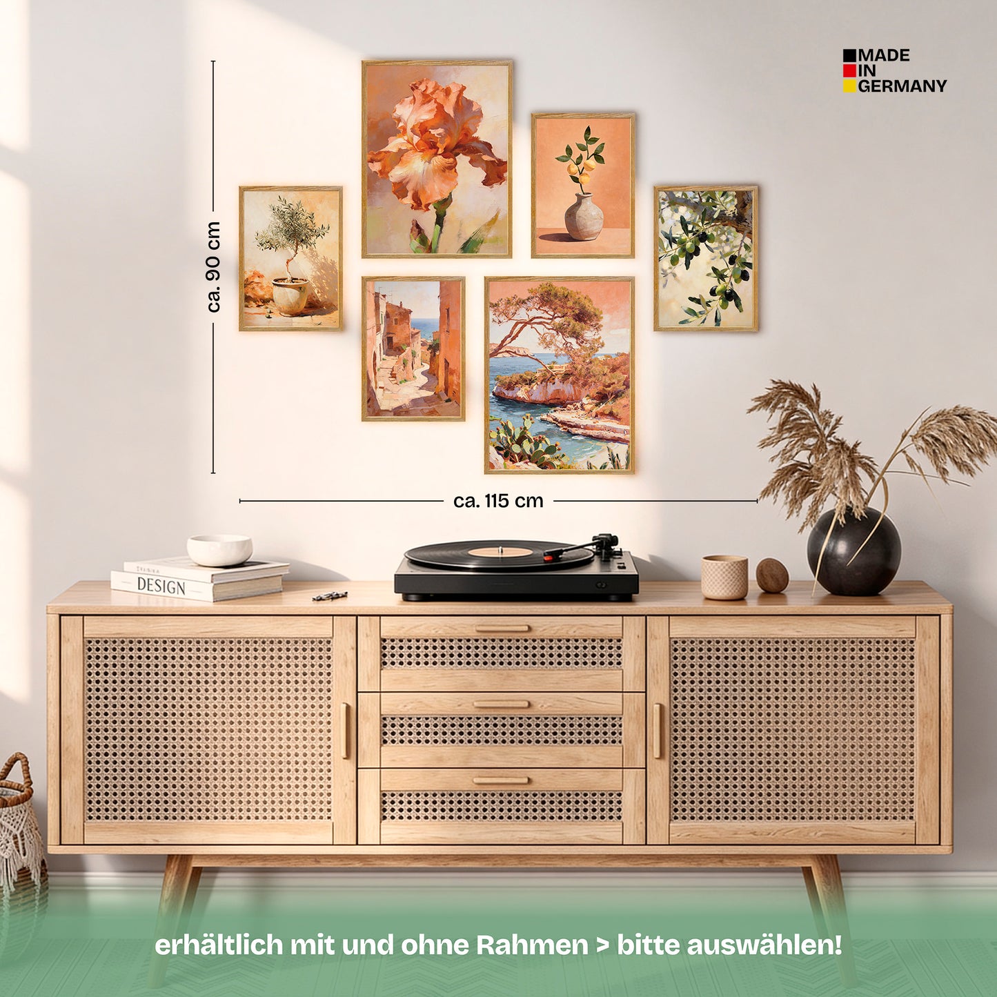 Poster Set Abstract Spain Bilderwand Wandbilder Spanien ARTFAVES