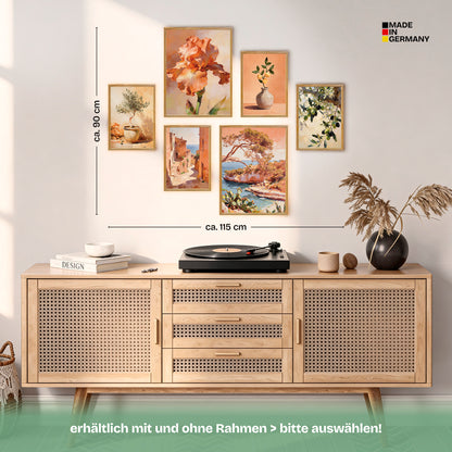 Poster Set Abstract Spain Bilderwand Wandbilder Spanien ARTFAVES