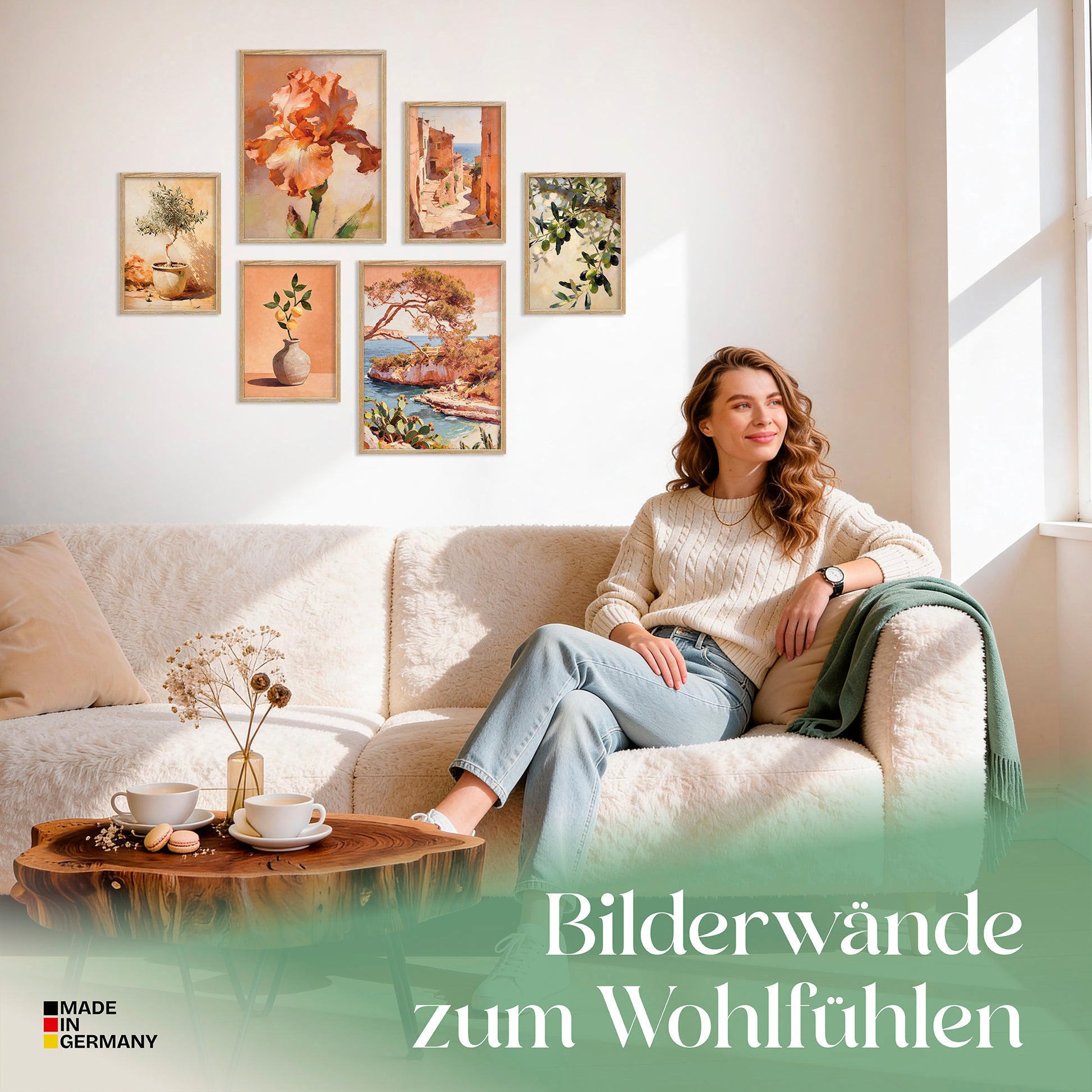 Poster Set Abstract Spain Bilderwand Wandbilder Spanien ARTFAVES