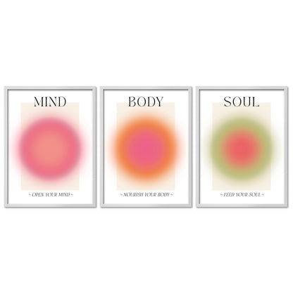 Poster Set Aura Trio Bilderwand Wandbilder Spirituell ARTFAVES
