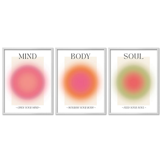 Poster Set Aura Trio Bilderwand Wandbilder Spirituell ARTFAVES