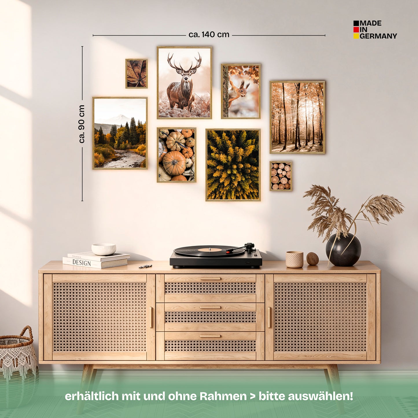 Poster Set Autumn Forest Bilderwand Wandbilder Herbst ARTFAVES