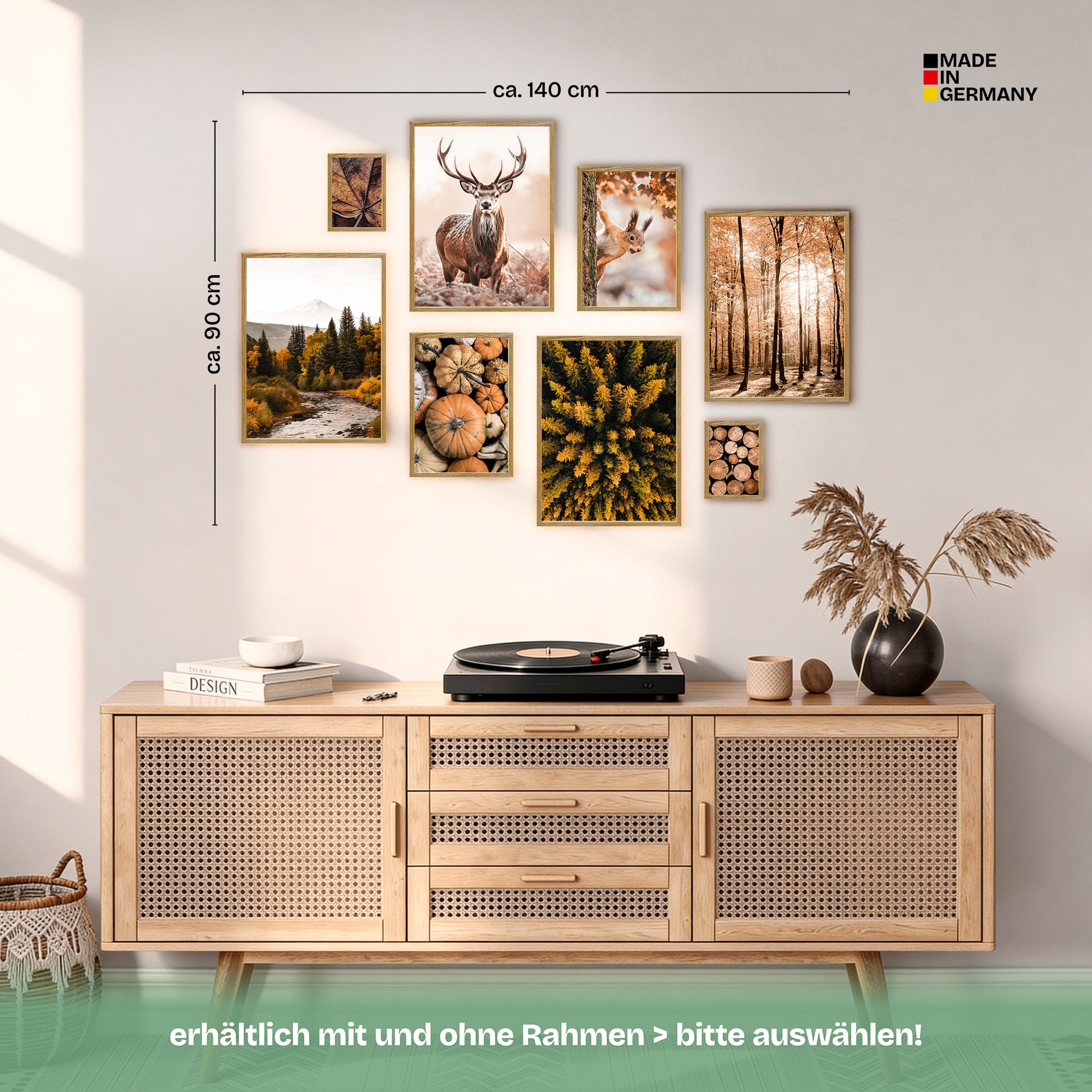 Poster Set Autumn Forest Bilderwand Wandbilder Herbst ARTFAVES