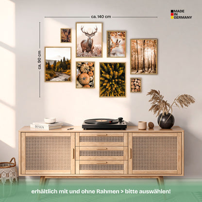 Poster Set Autumn Forest Bilderwand Wandbilder Herbst ARTFAVES