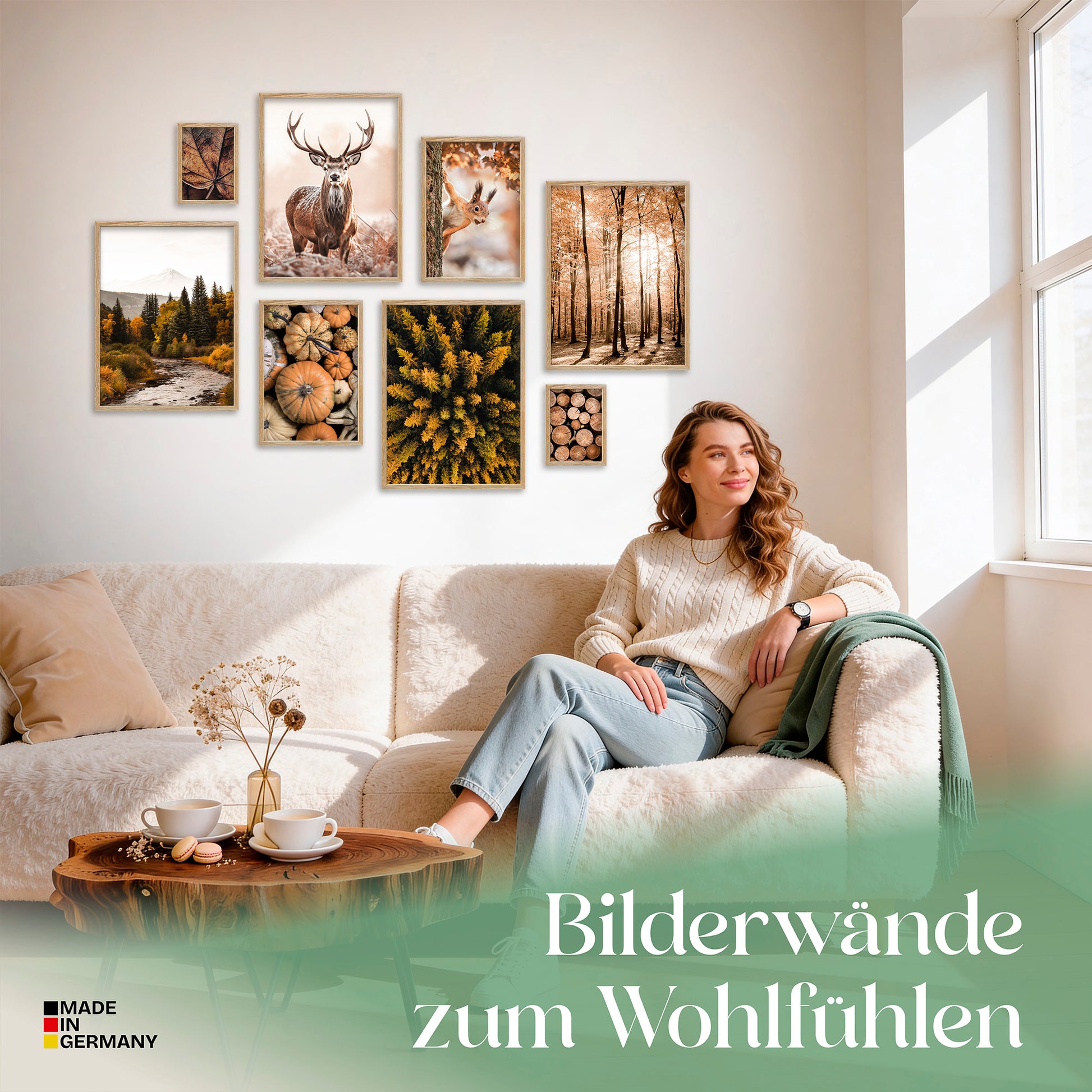 Poster Set Autumn Forest Bilderwand Wandbilder Herbst ARTFAVES