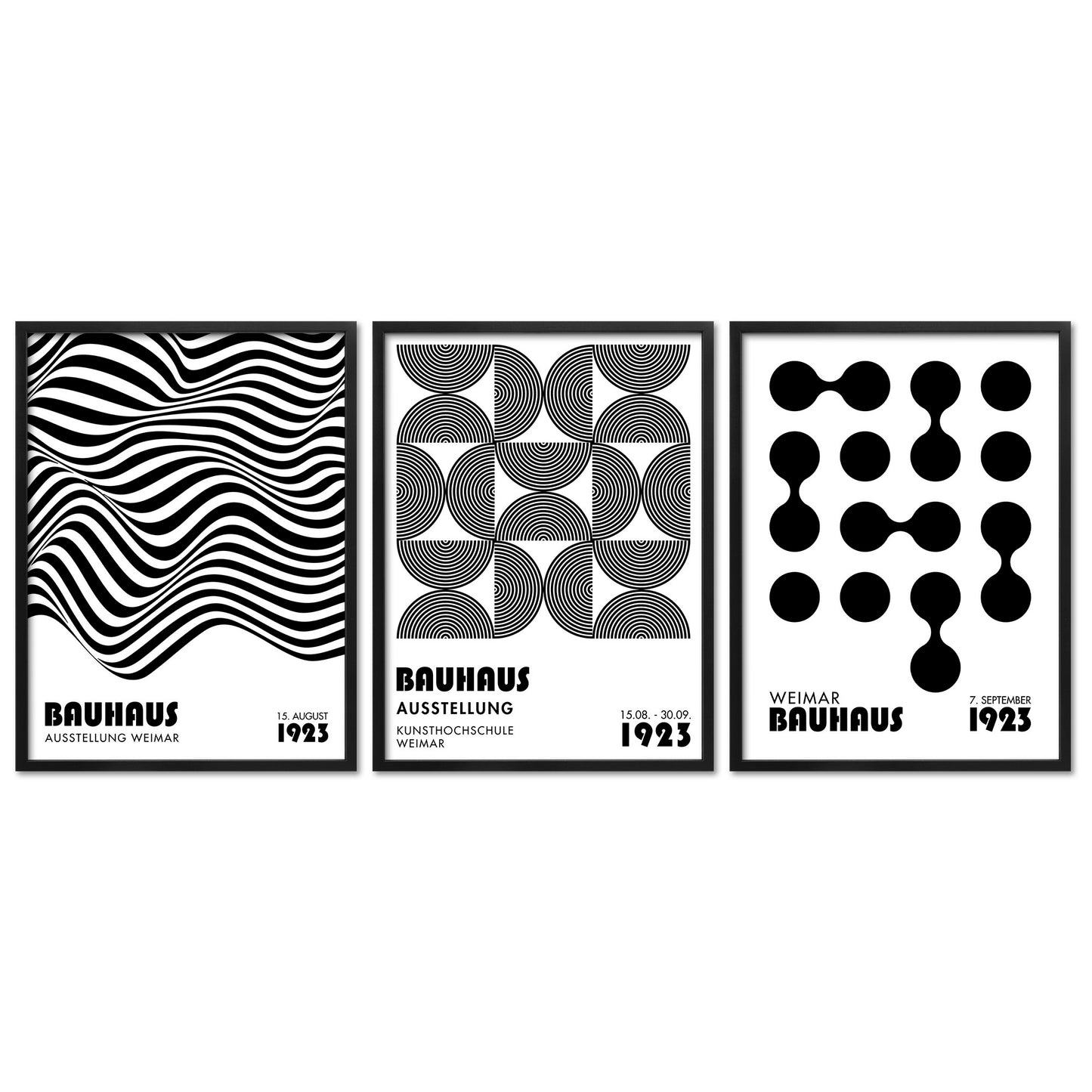 Poster Set Bauhaus Geometrie 1 Bilderwand Wandbilder Bauhaus ARTFAVES