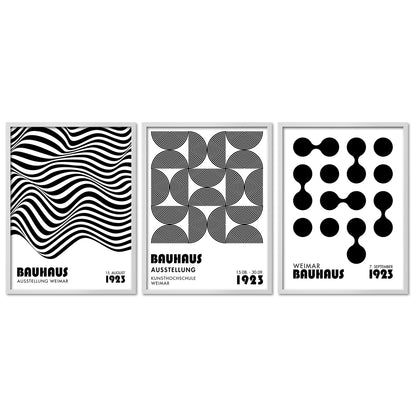 Poster Set Bauhaus Geometrie 1 I mehrteilige Bilderwand I Wandbilder Bauhaus