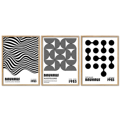 Poster Set Bauhaus Geometrie 1 I mehrteilige Bilderwand I Wandbilder Bauhaus