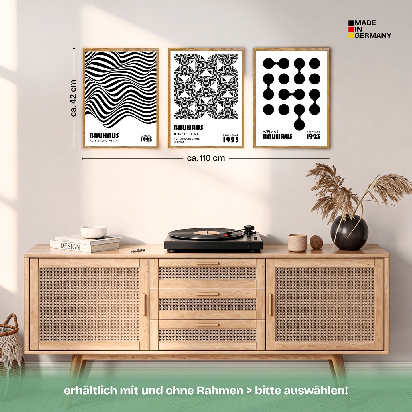 Poster Set Bauhaus Geometrie 1 Bilderwand Wandbilder Bauhaus ARTFAVES