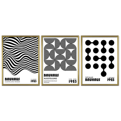 Poster Set Bauhaus Geometrie 1 I mehrteilige Bilderwand I Wandbilder Bauhaus