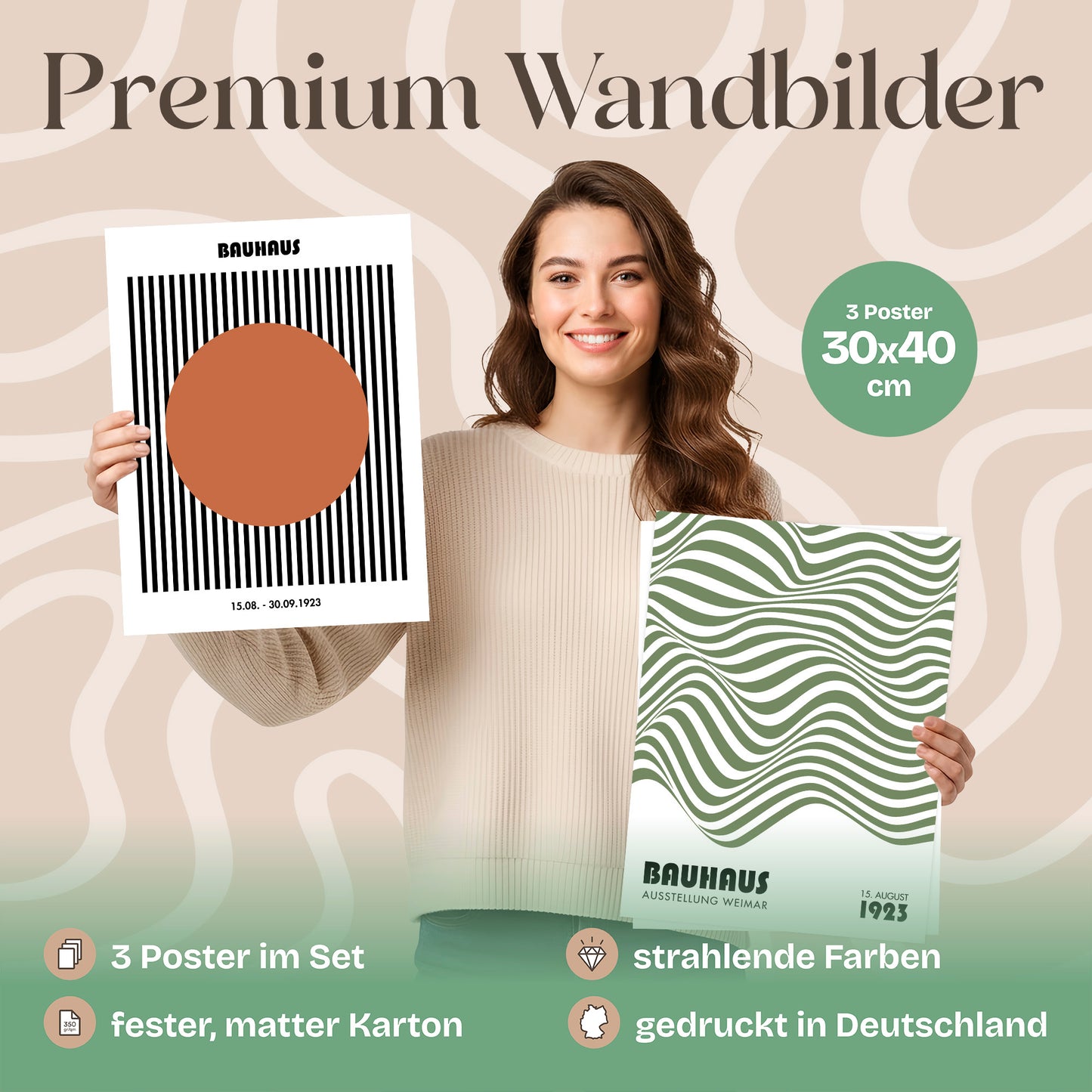 Poster Set Bauhaus Geometrie 2 Bilderwand Wandbilder Bauhaus ARTFAVES