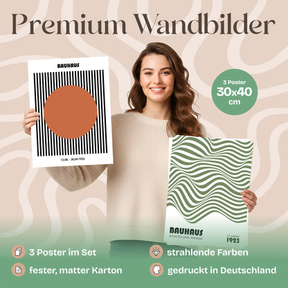 Poster Set Bauhaus Geometrie 2 Bilderwand Wandbilder Bauhaus ARTFAVES