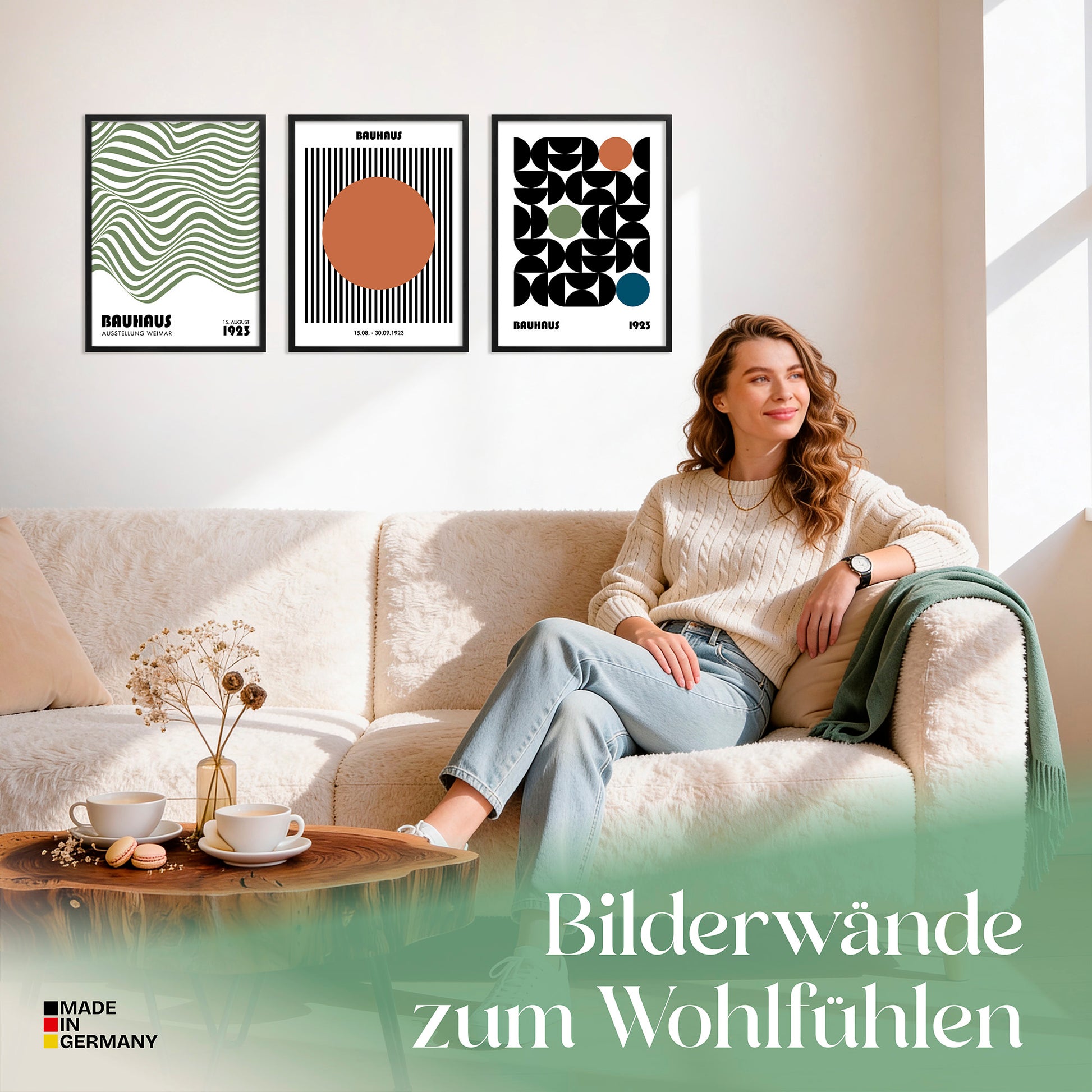 Poster Set Bauhaus Geometrie 2 Bilderwand Wandbilder Bauhaus ARTFAVES