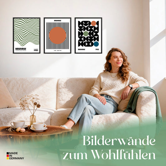 Poster Set Bauhaus Geometrie 2 Bilderwand Wandbilder Bauhaus ARTFAVES