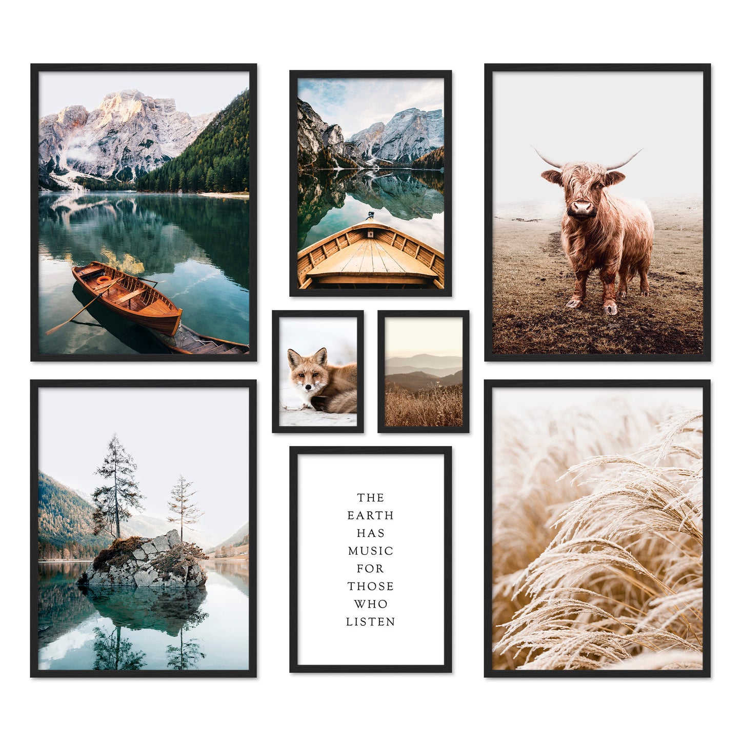 Poster Set Beautiful Earth I mehrteilige Bilderwand I Wandbilder Natur