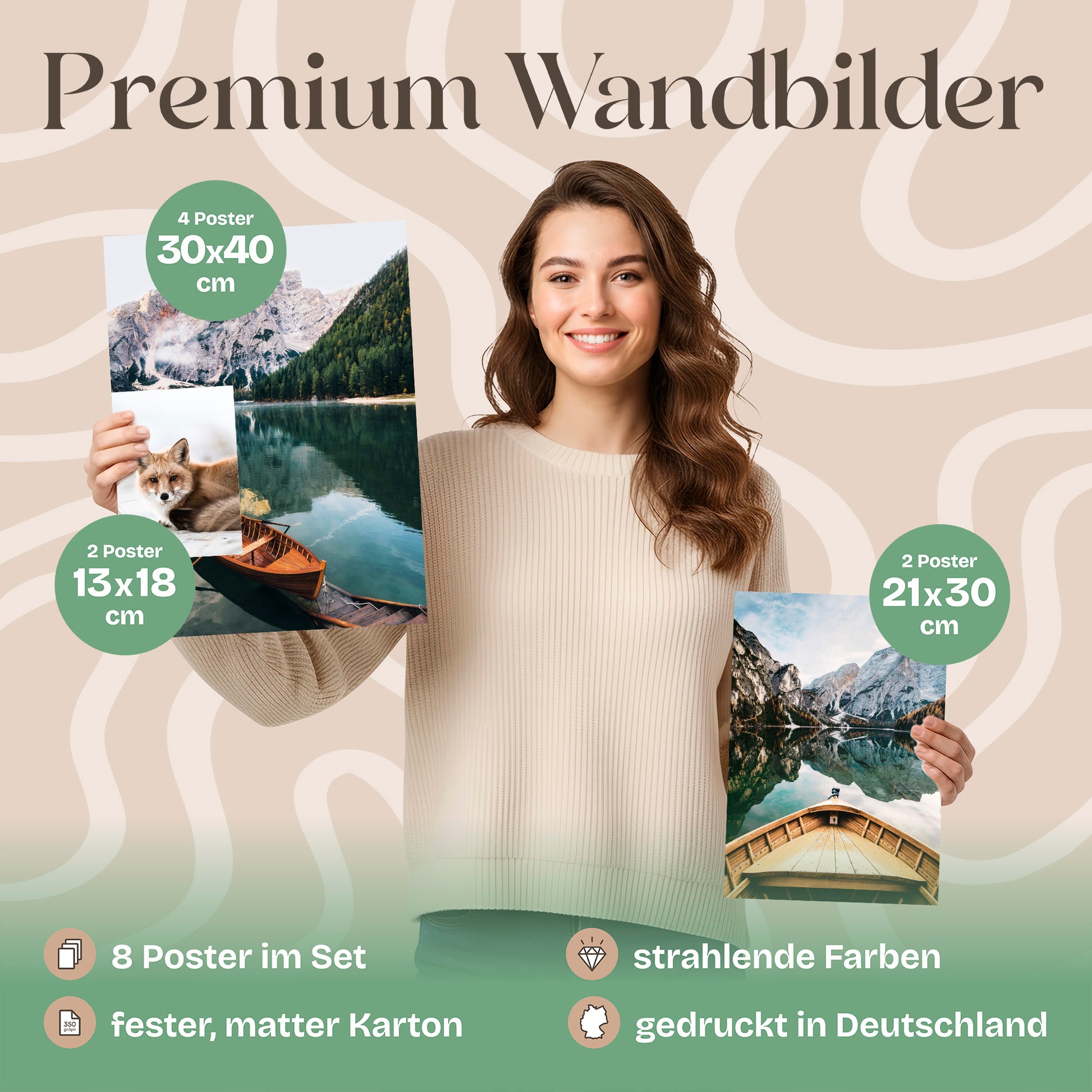 Poster Set Beautiful Earth Bilderwand Wandbilder Natur ARTFAVES