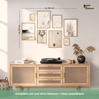 Poster Set Beige Dreams Bilderwand Wandbilder Strand ARTFAVES