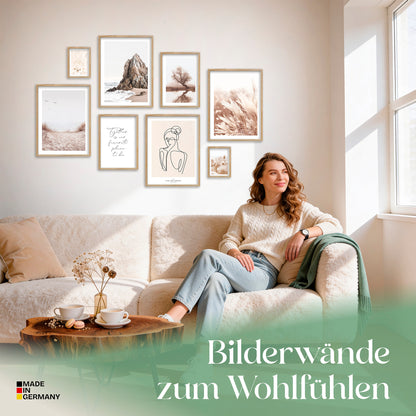 Poster Set Beige Harmony Bilderwand Wandbilder Beige ARTFAVES