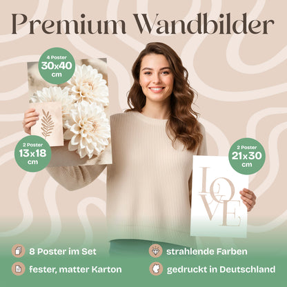 Poster Set Beige Softness Bilderwand Wandbilder Beige ARTFAVES