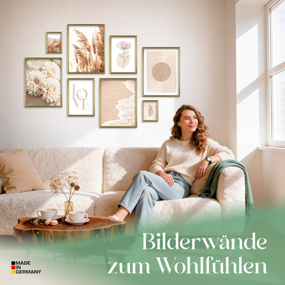Poster Set Beige Softness Bilderwand Wandbilder Beige ARTFAVES