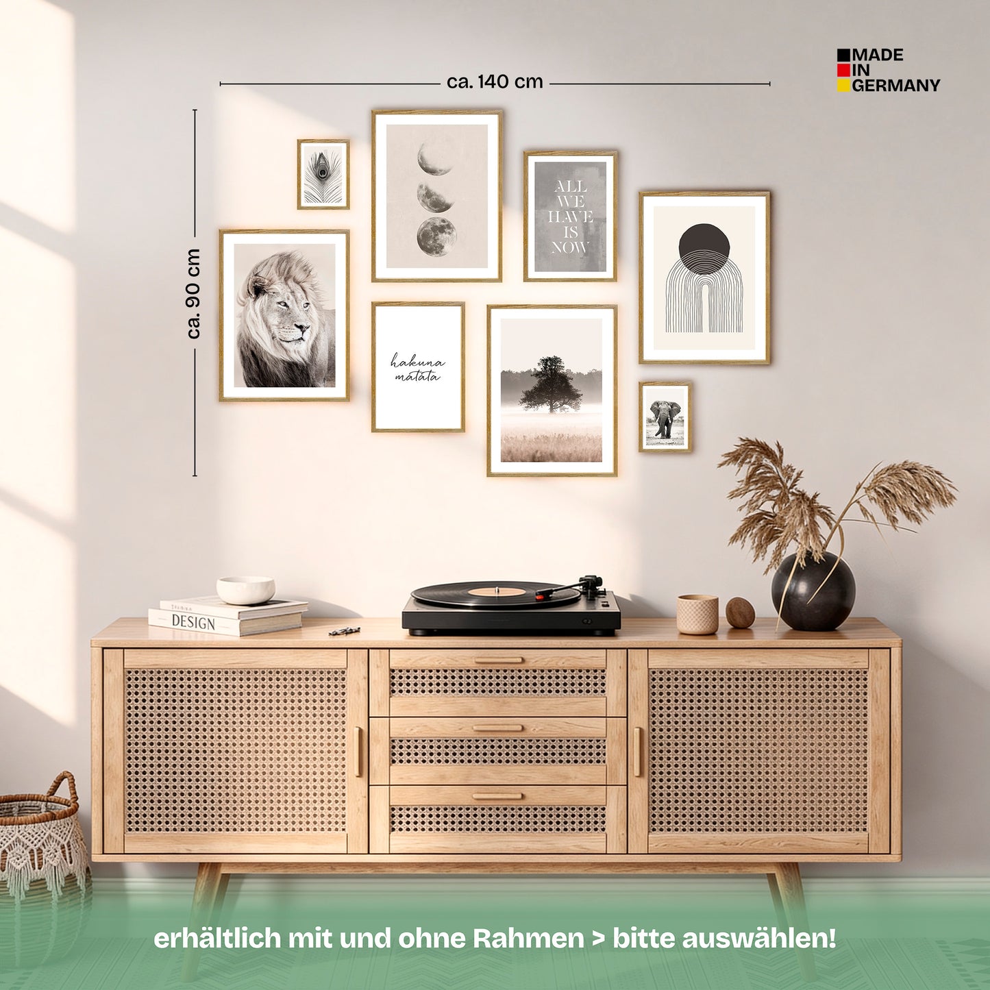 Poster Set Beige Wilderness Bilderwand Wandbilder Natur ARTFAVES