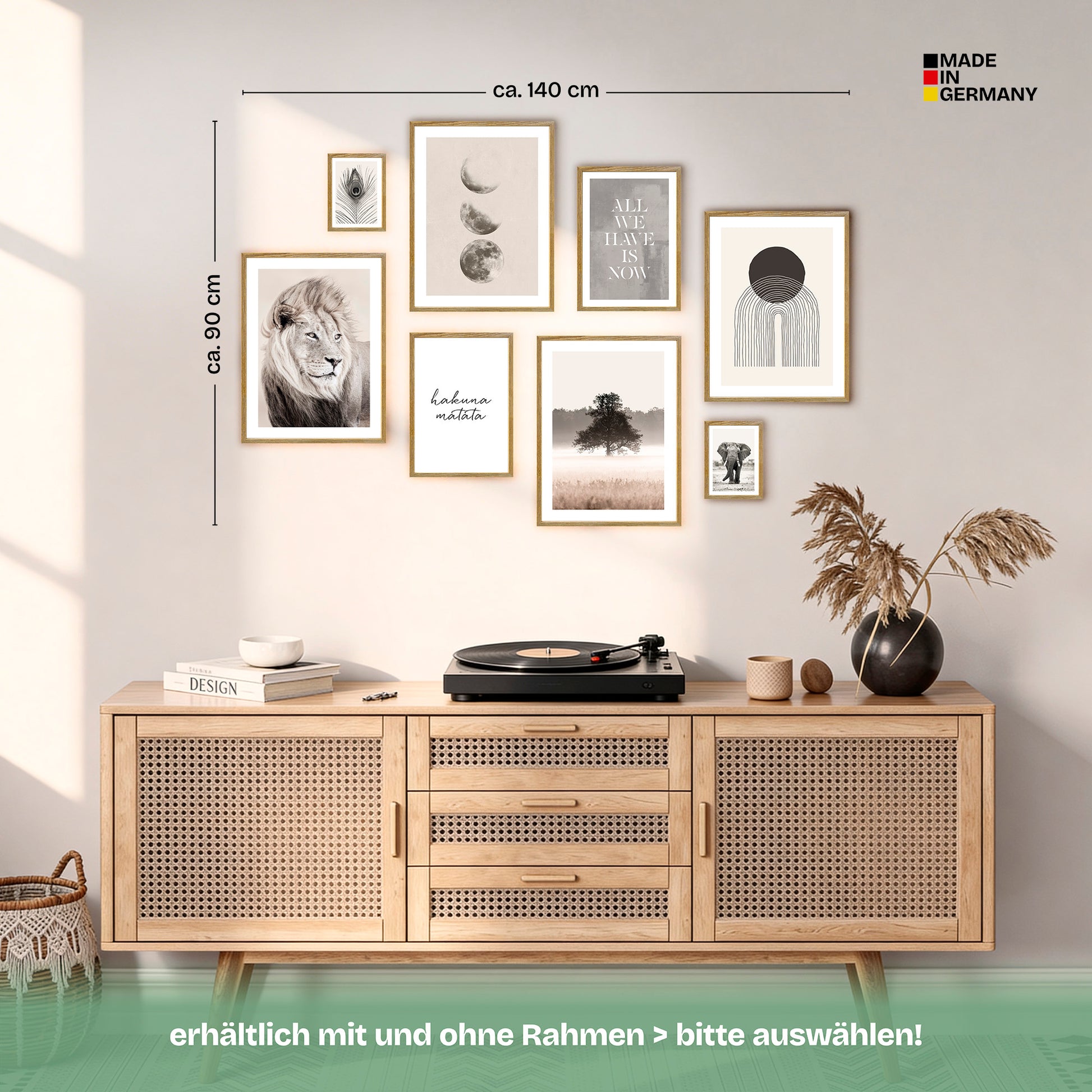 Poster Set Beige Wilderness Bilderwand Wandbilder Natur ARTFAVES