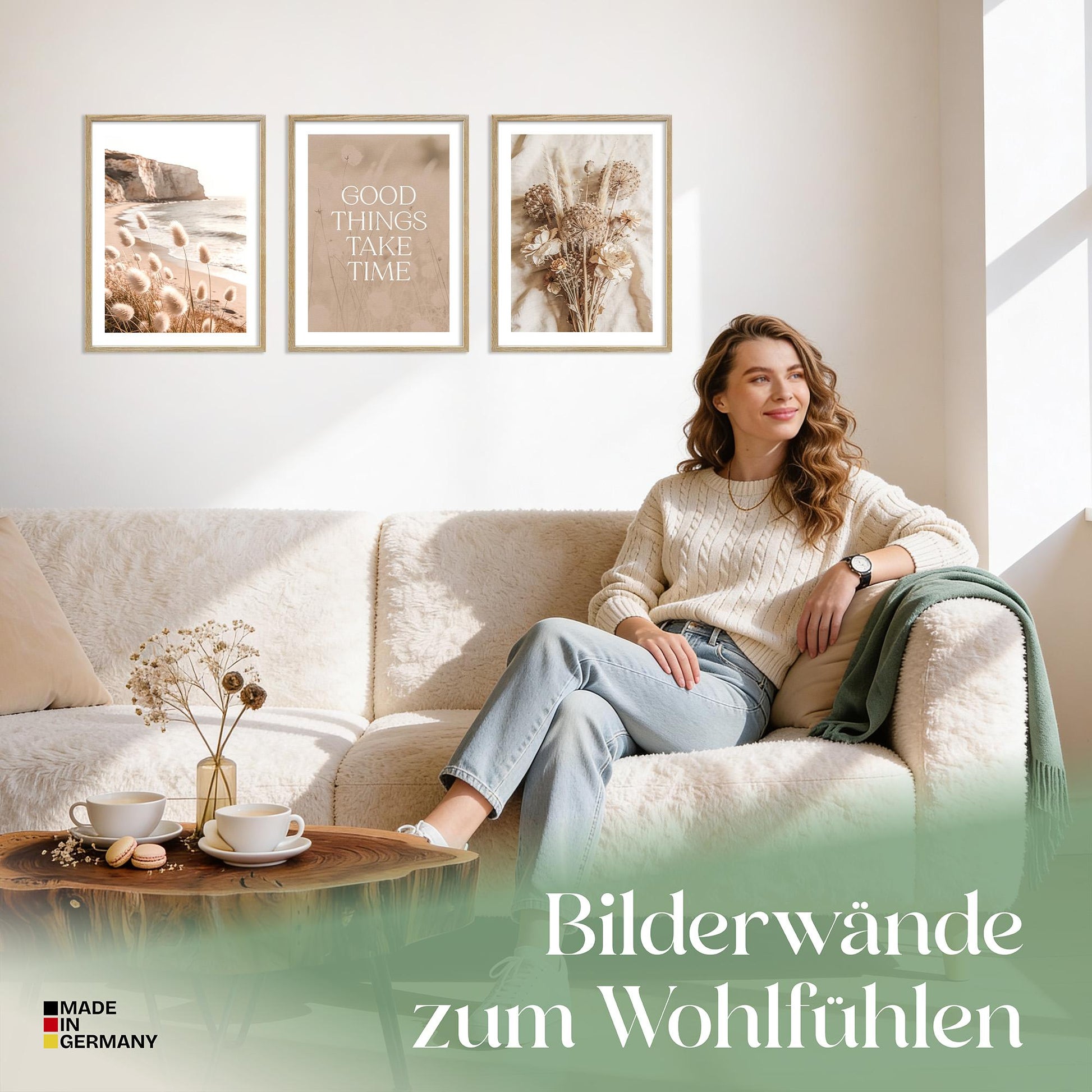 Poster Set Boho Summer Trio Bilderwand Wandbilder Sommer ARTFAVES