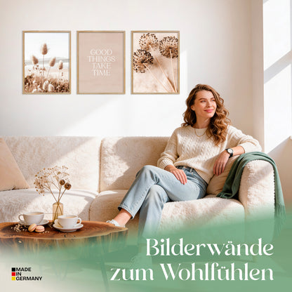 Poster Set Boho Summer Trio Bilderwand Wandbilder Sommer ARTFAVES