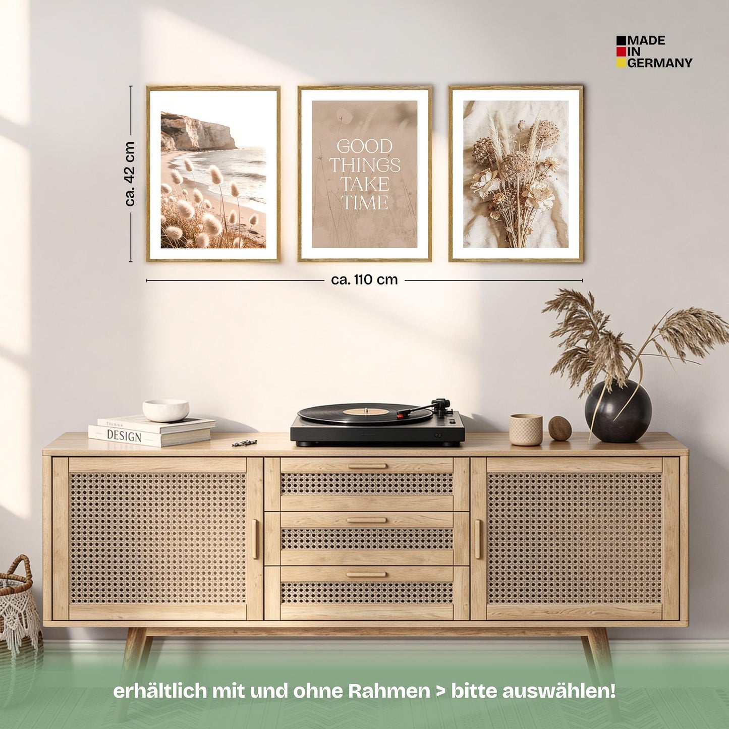 Poster Set Boho Summer Trio Bilderwand Wandbilder Sommer ARTFAVES