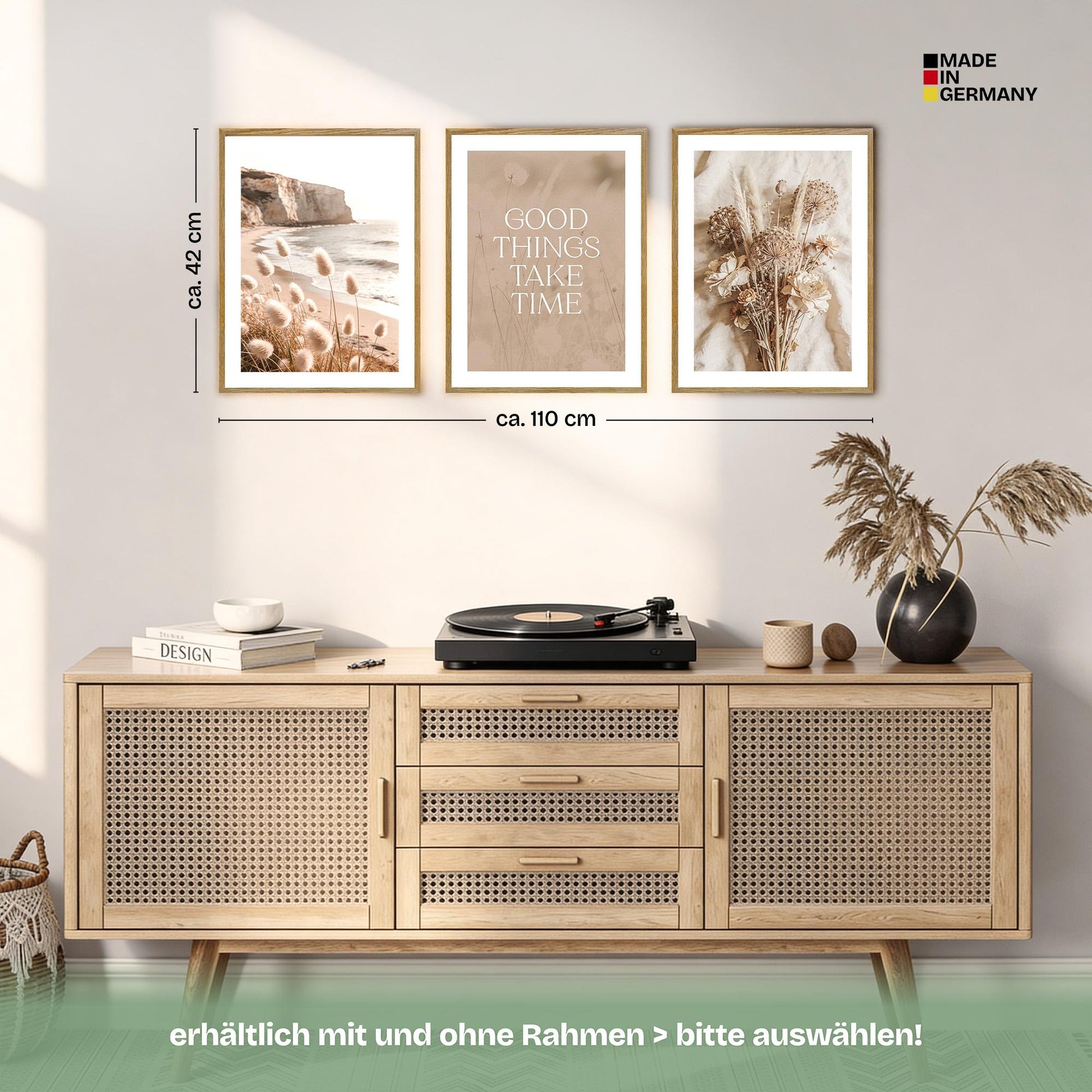 Poster Set Boho Summer Trio Bilderwand Wandbilder Sommer ARTFAVES